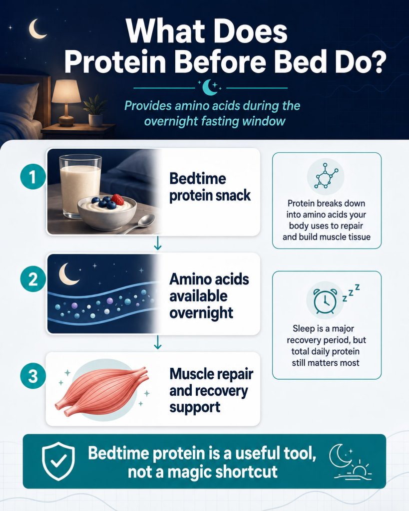 What Does Protein Before Bed Do?