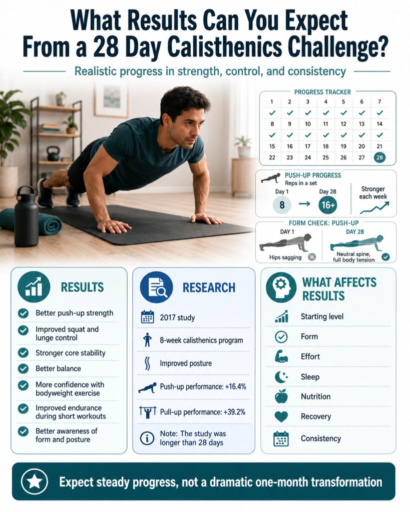 What Results Can You Expect From a 28 Day Calisthenics Challenge?