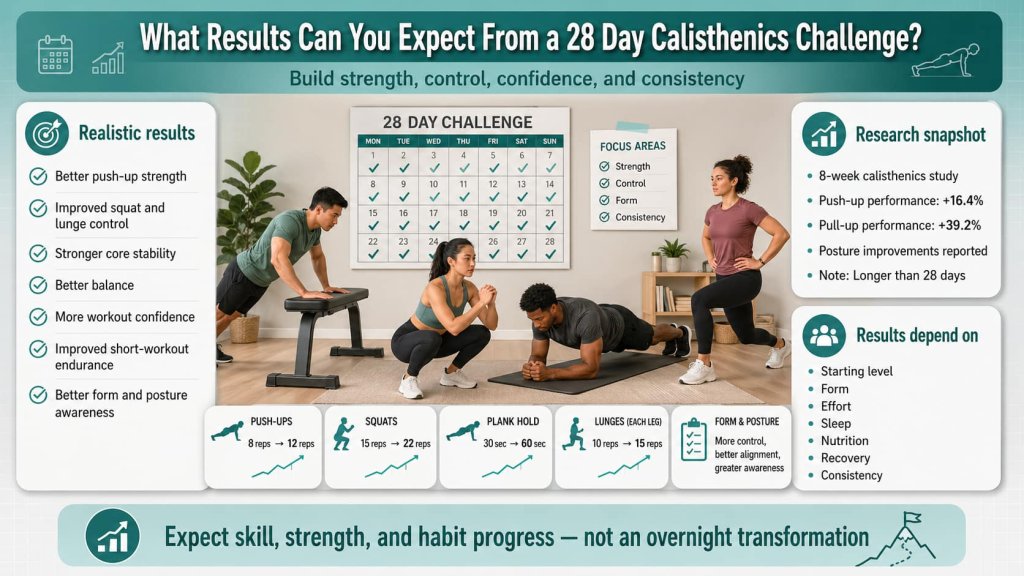 What Results Can You Expect From a 28 Day Calisthenics Challenge?