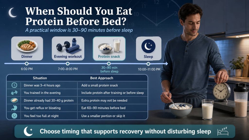 When Should You Eat Protein Before Bed?