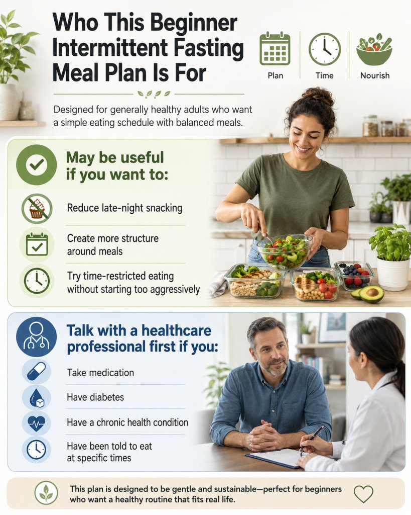 Who This Beginner Intermittent Fasting Meal Plan Is For