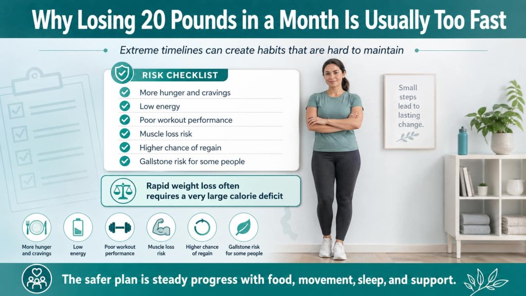 Why Losing 20 Pounds in a Month Is Usually Too Fast