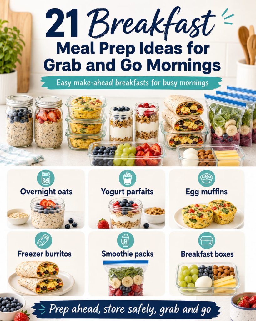 21 Breakfast Meal Prep Ideas for Grab and Go Mornings