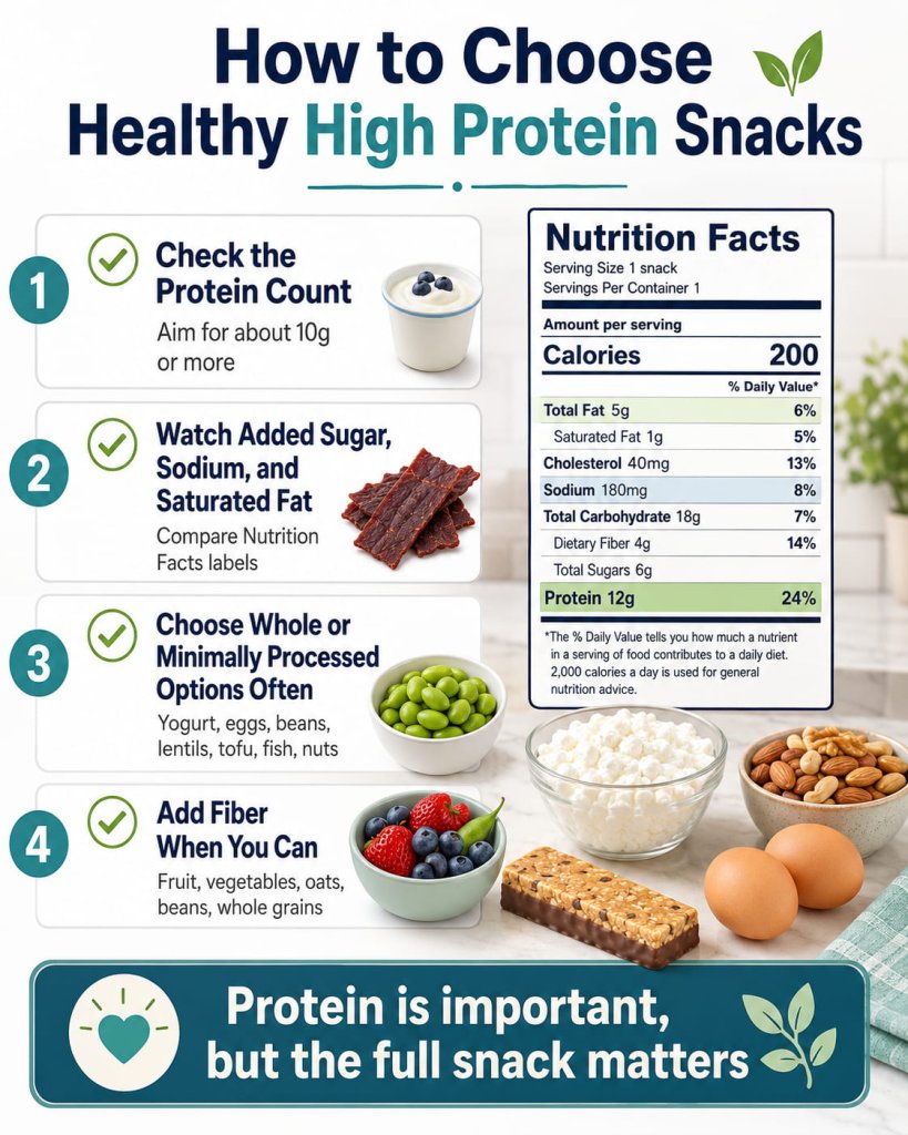 How to Choose Healthy High Protein Snacks