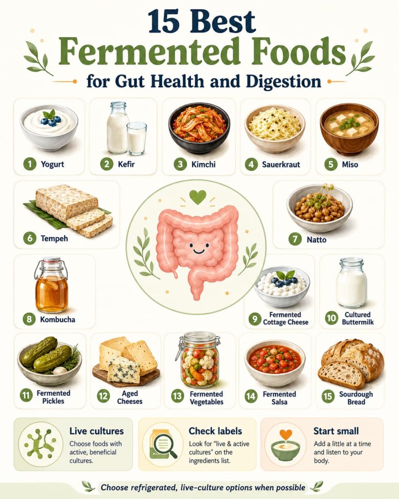 15 Best Fermented Foods for Gut Health and Digestion