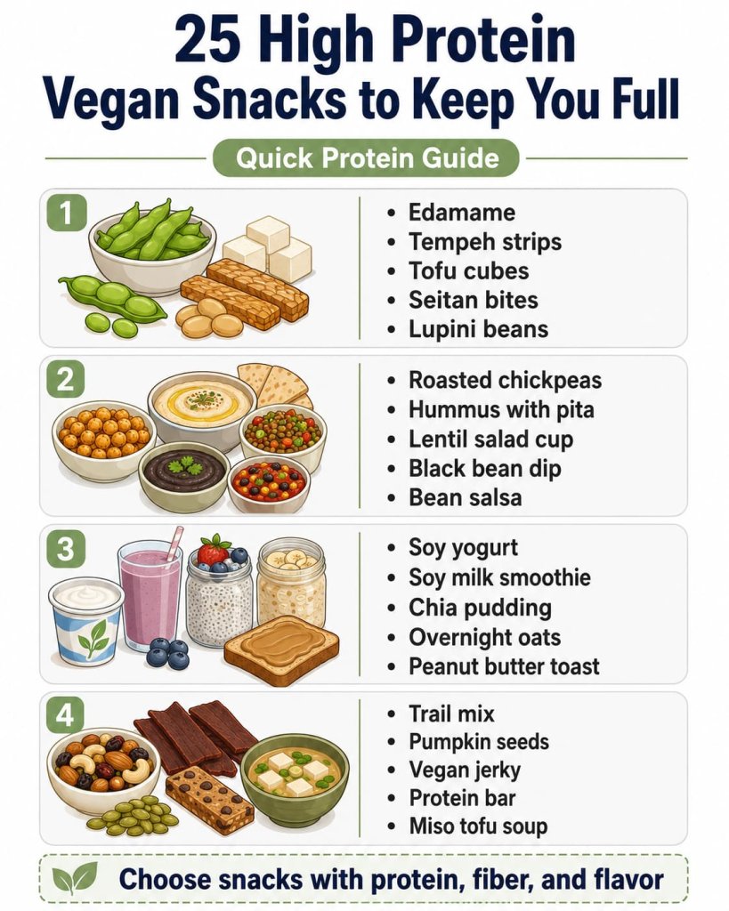 25 High Protein Vegan Snacks to Keep You Full