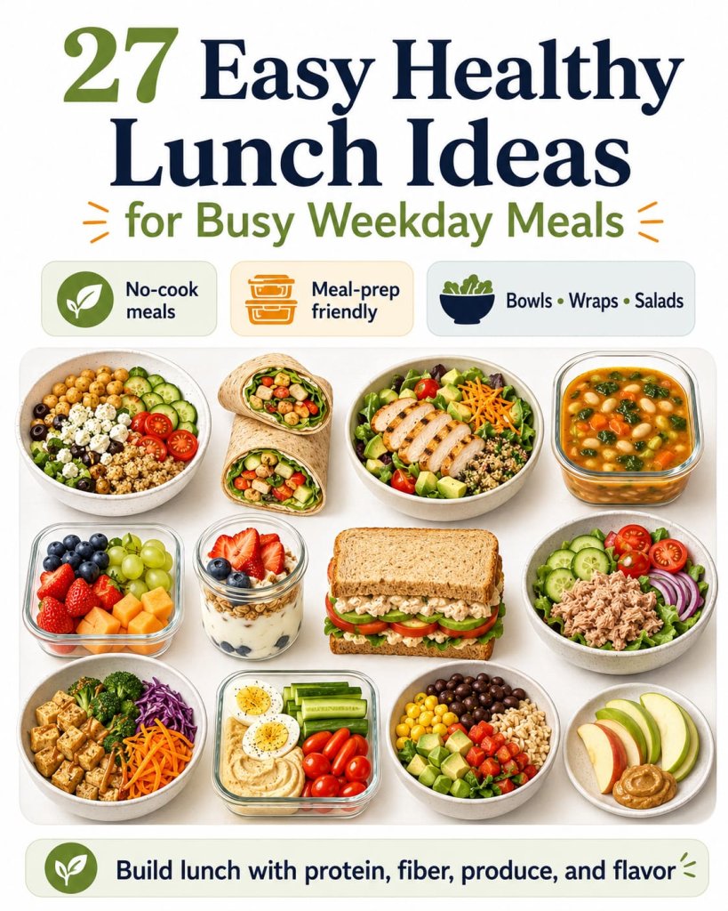 27 Easy Healthy Lunch Ideas for Busy Weekday Meals
