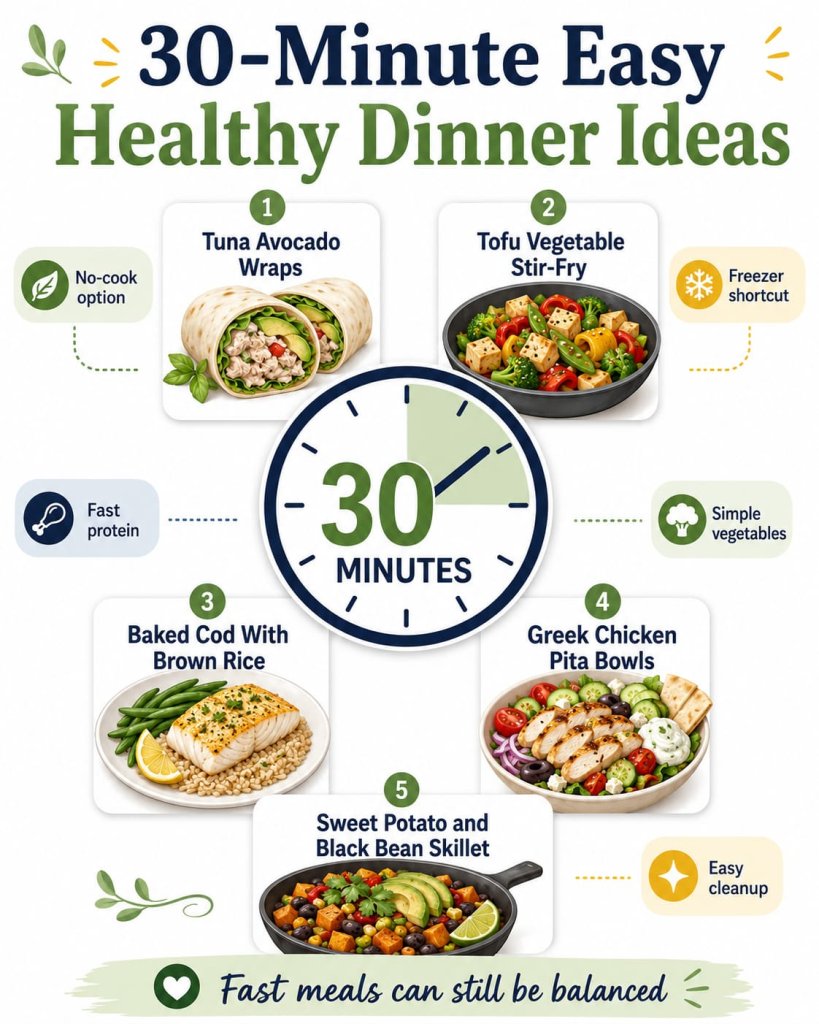 30-Minute Easy Healthy Dinner Ideas