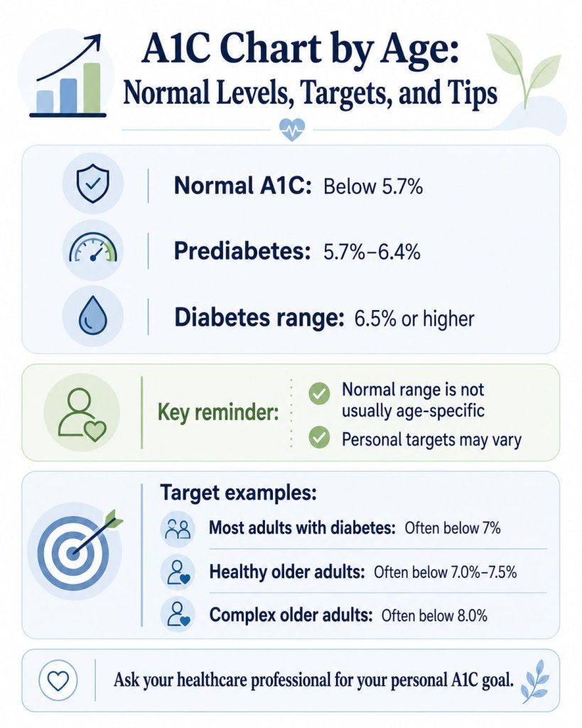 A1C Chart by Age: Normal Levels, Targets, and Tips