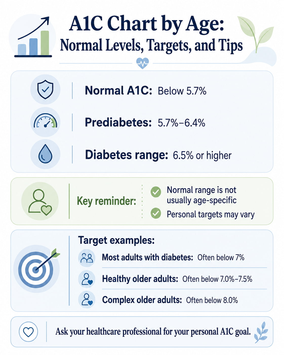 A1C Chart by Age: Normal Levels, Targets, and Tips