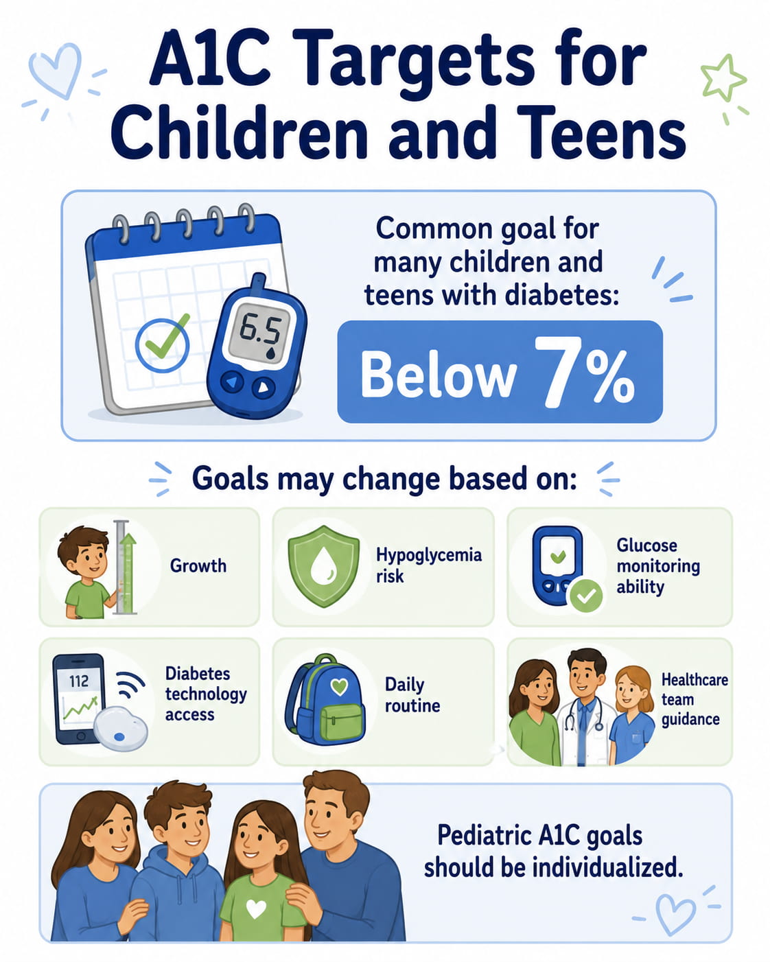 A1C Targets for Children and Teens