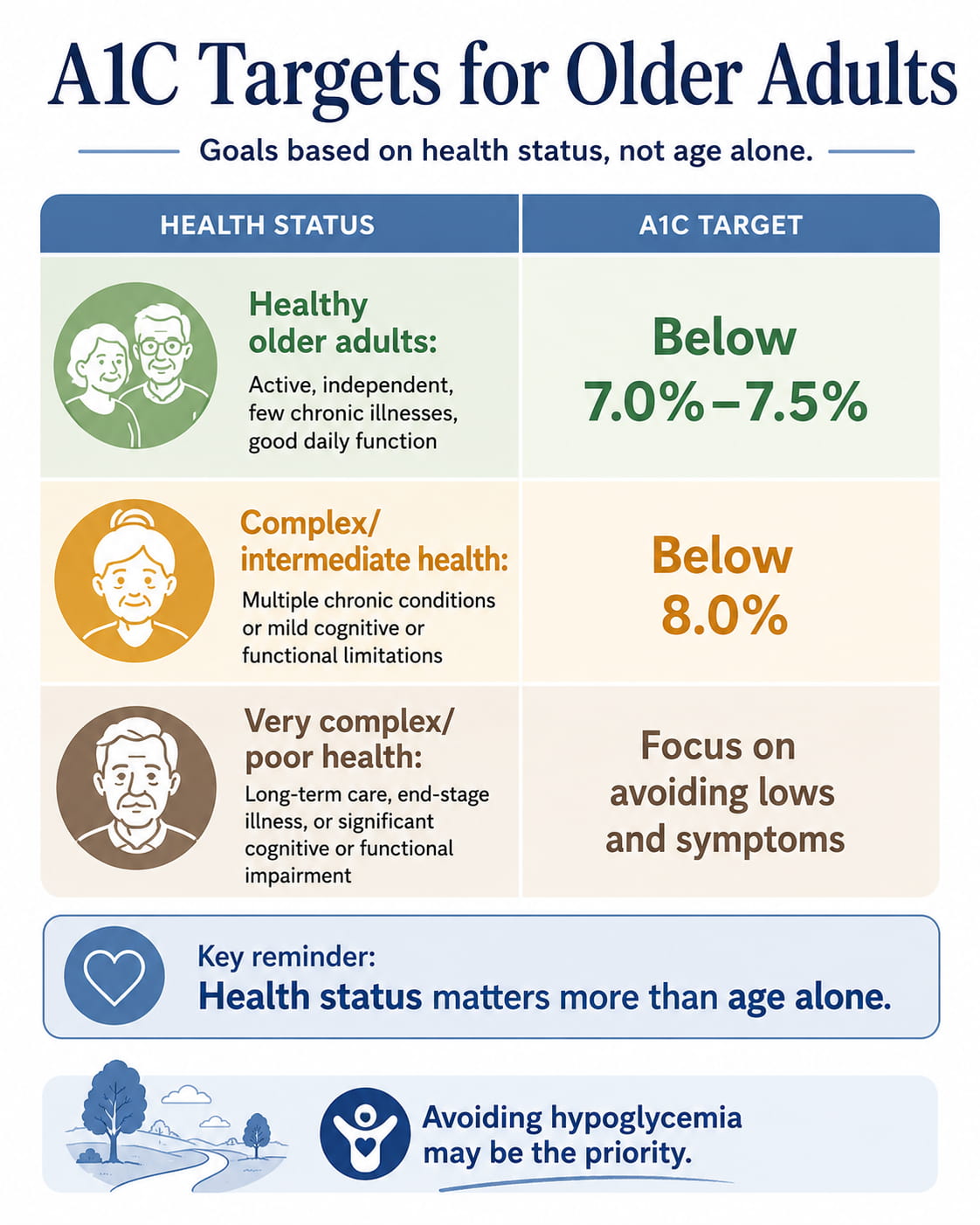 A1C Targets for Older Adults