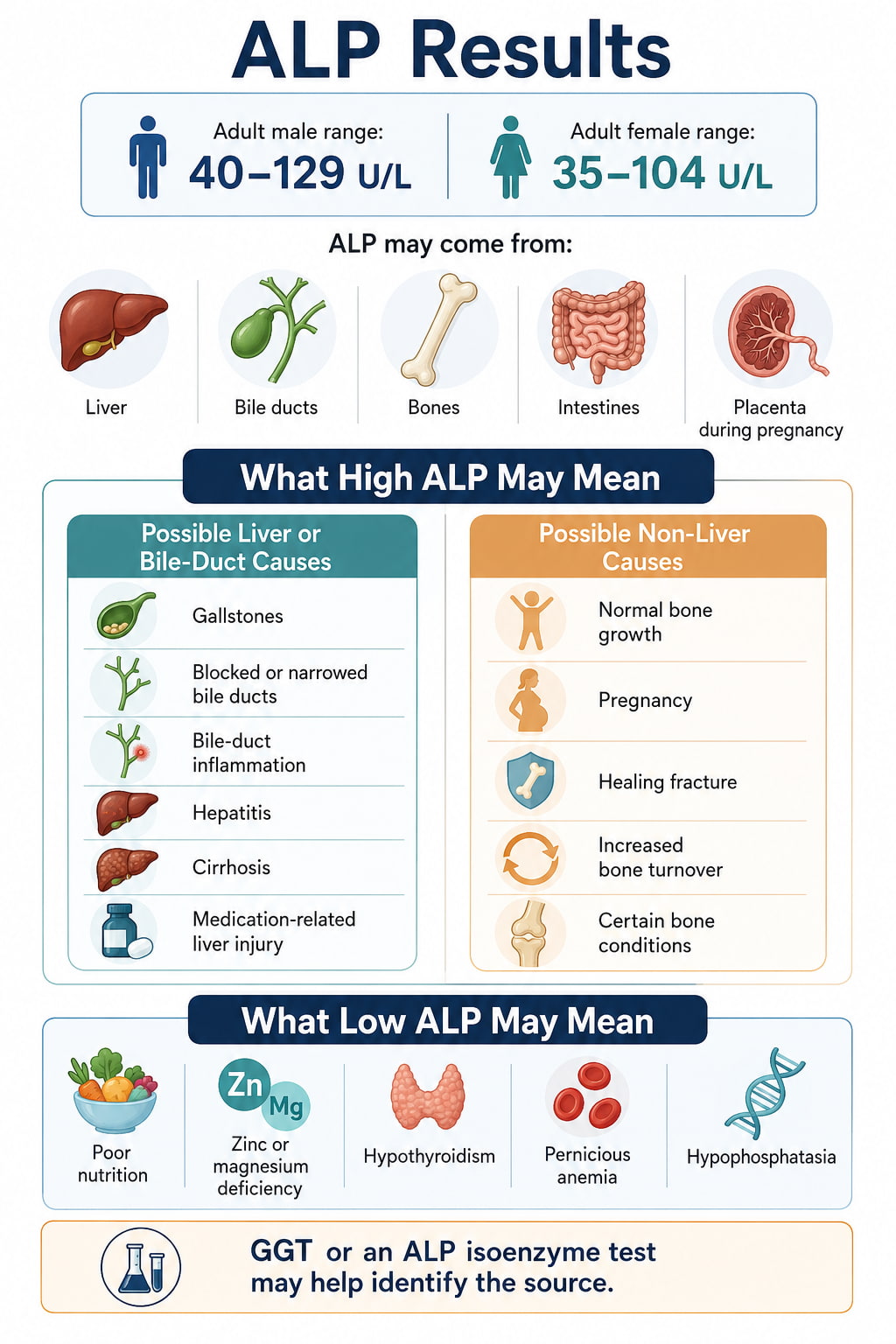 ALP Normal Range and Results
