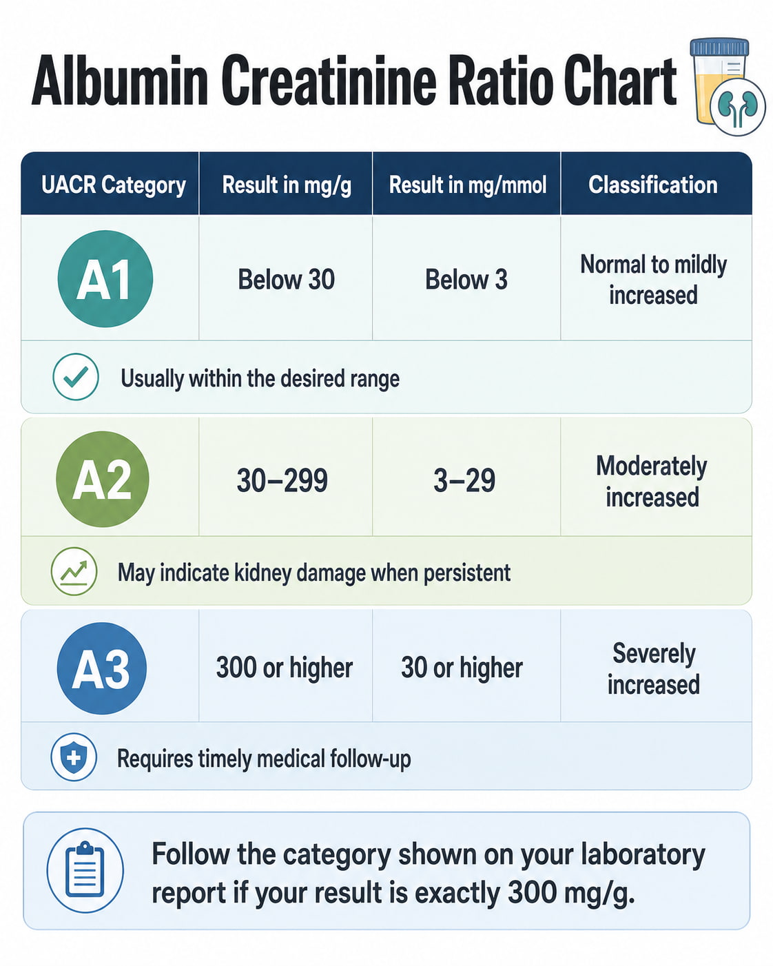 Albumin Creatinine Ratio Chart