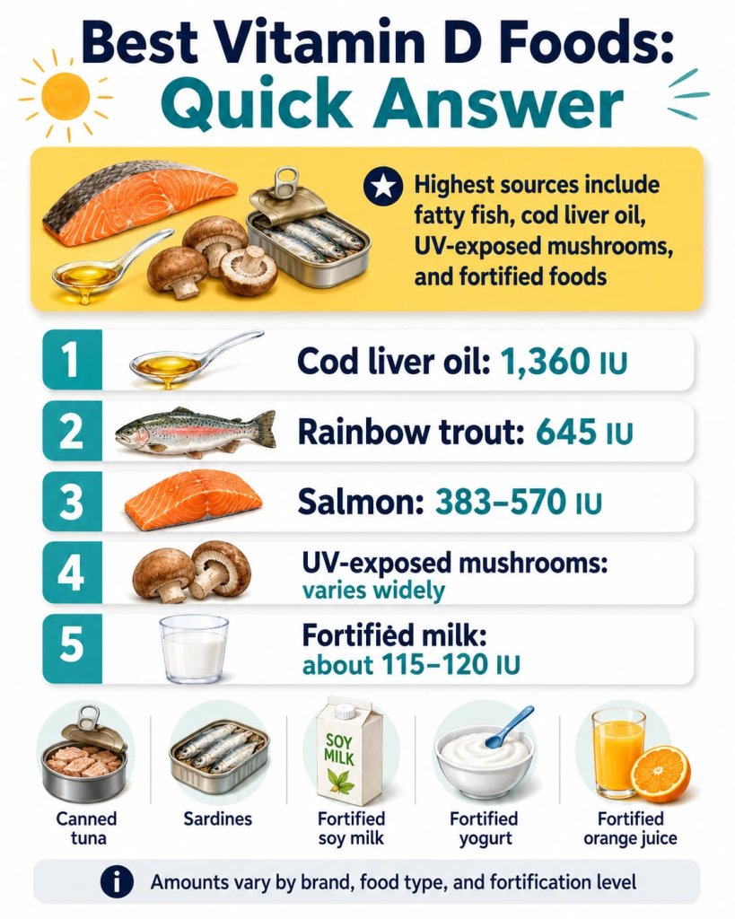 Best Vitamin D Foods: Quick Answer