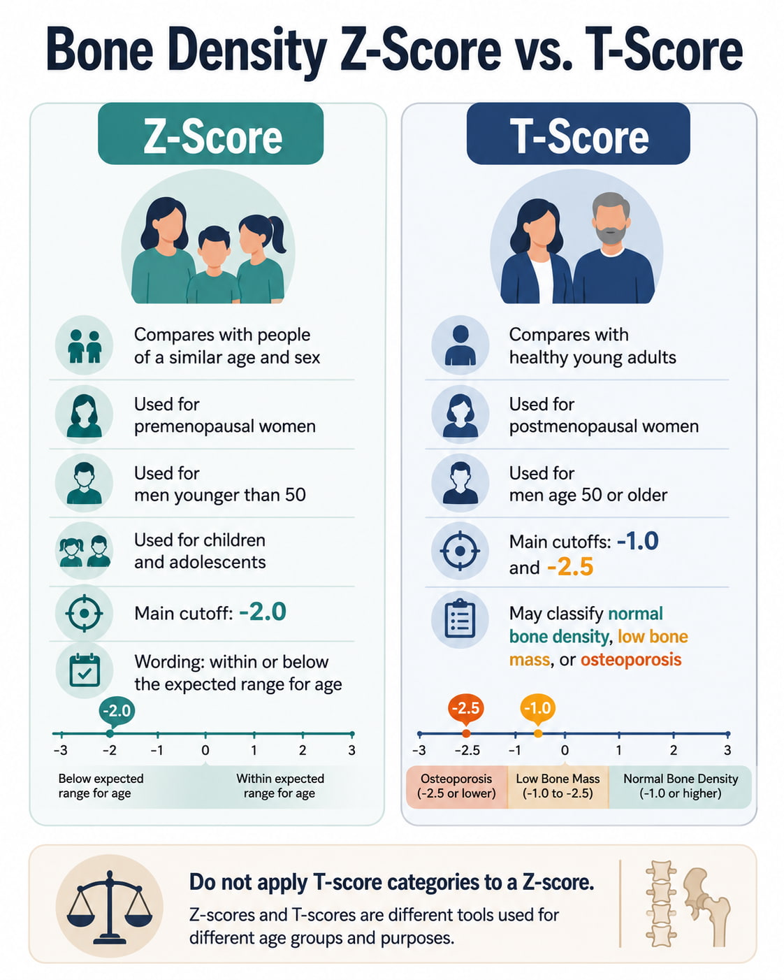 Bone Density Z-Score vs. T-Score