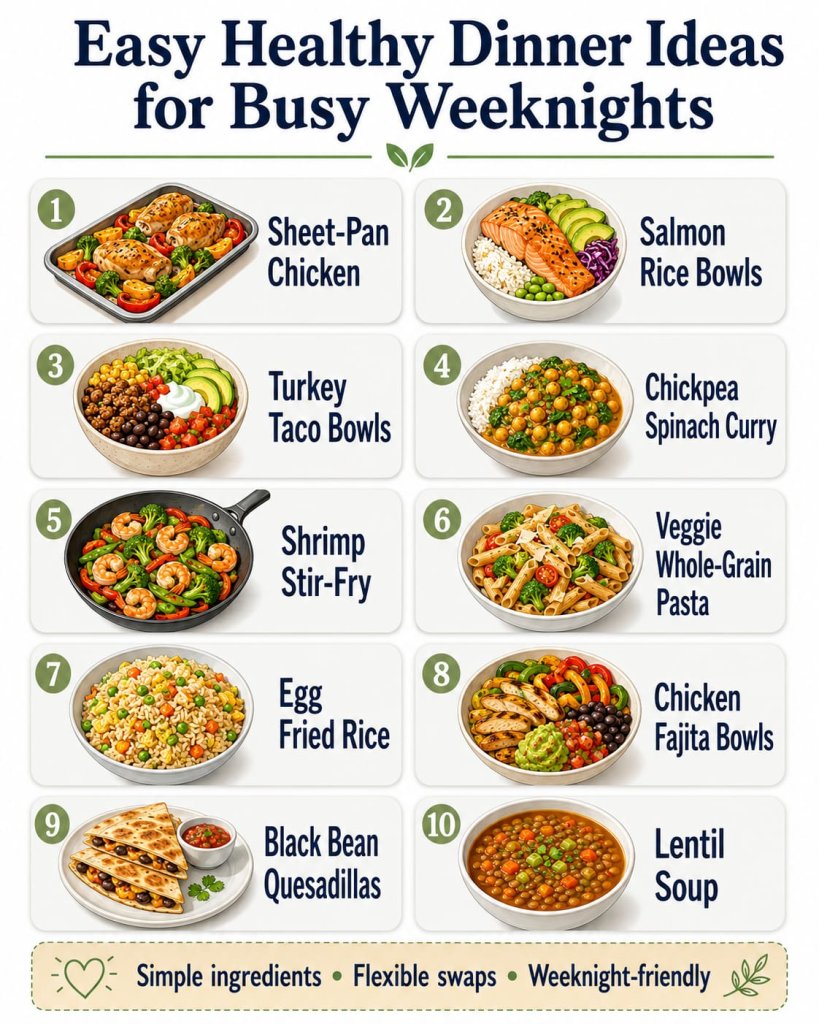 Easy Healthy Dinner Ideas for Busy Weeknights