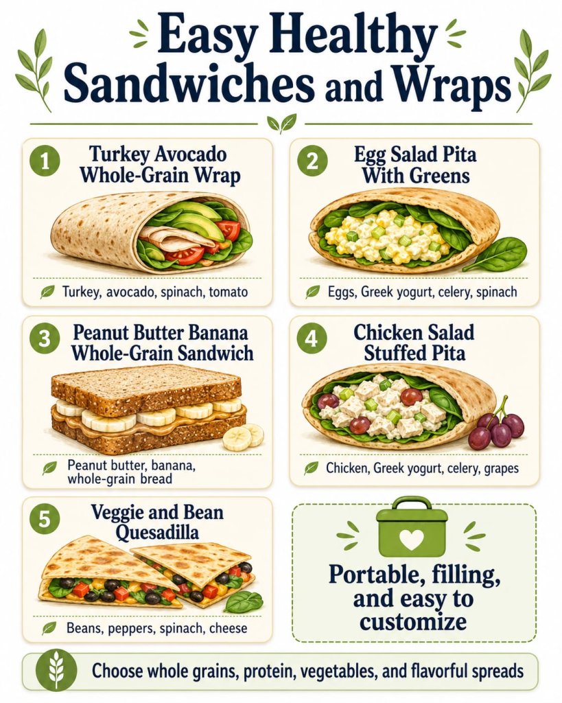 Easy Healthy Sandwiches and Wraps