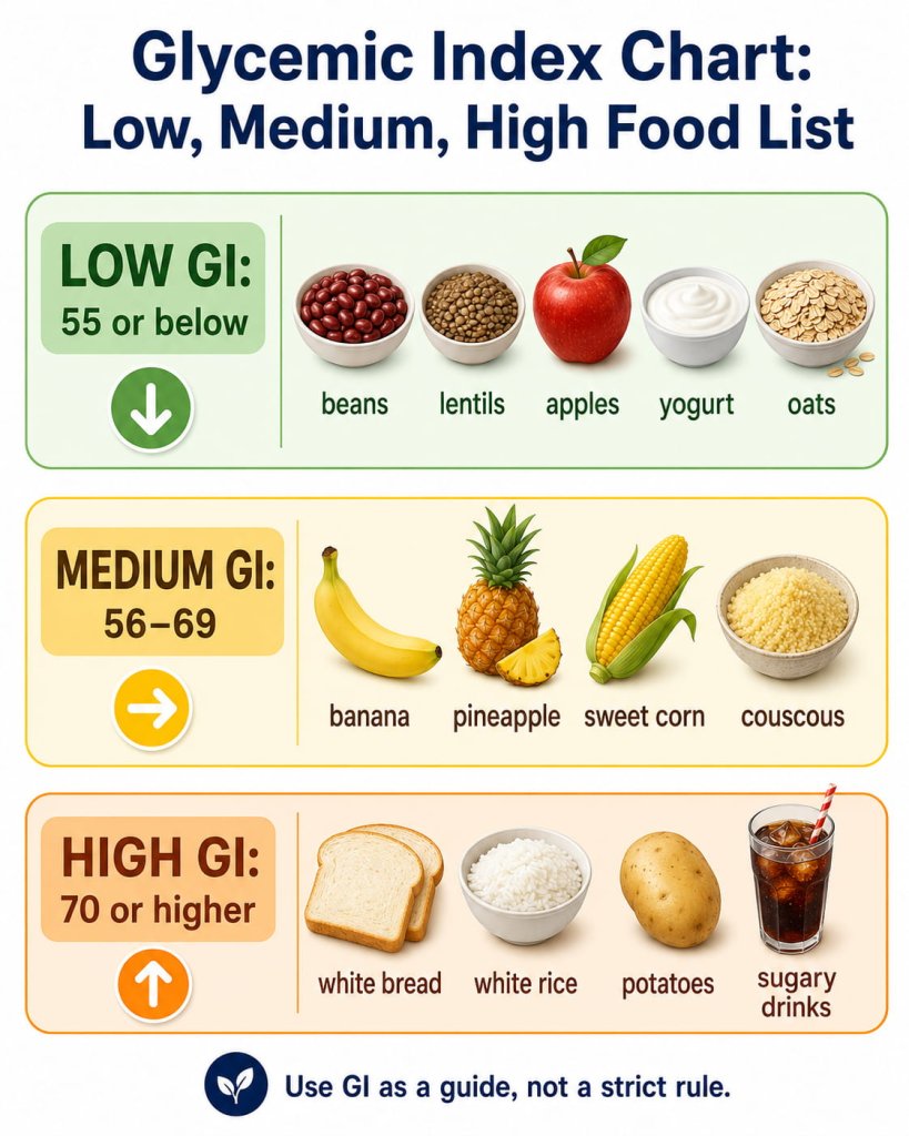 Glycemic Index Chart: Low, Medium, High Food List
