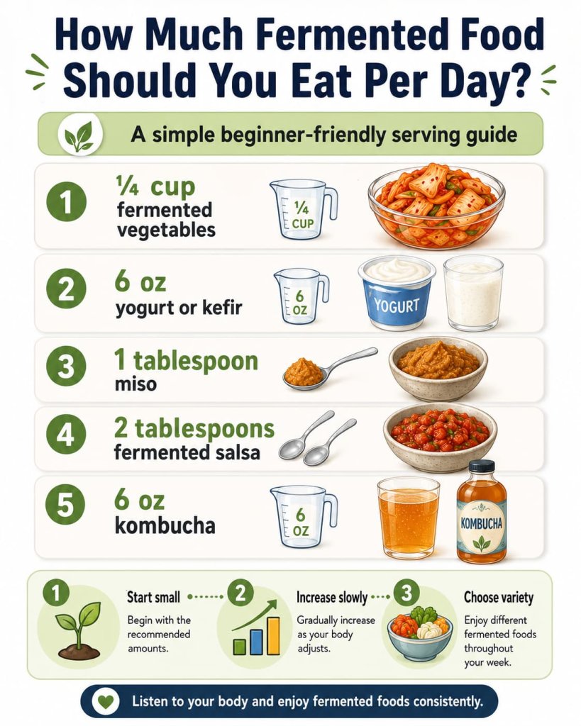 How Much Fermented Food Should You Eat Per Day?