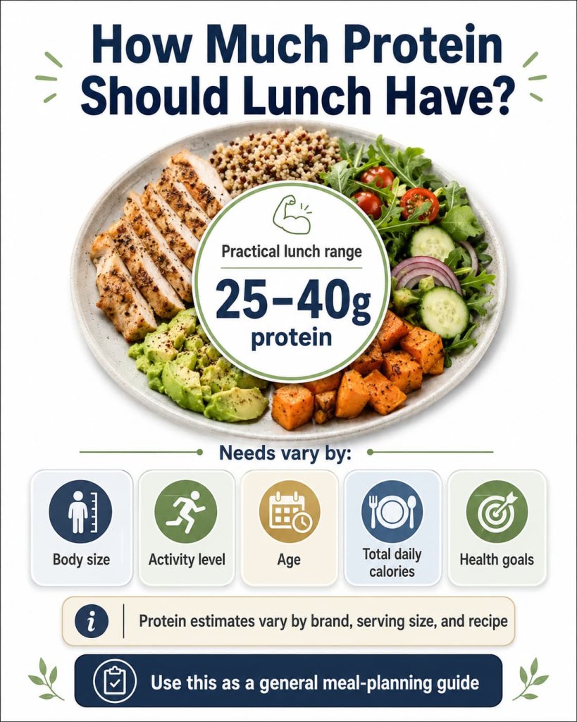 How Much Protein Should Lunch Have?