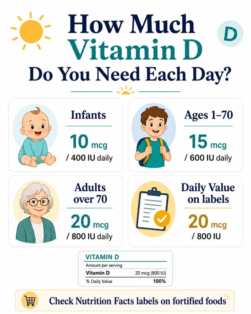 How Much Vitamin D Do You Need Each Day?