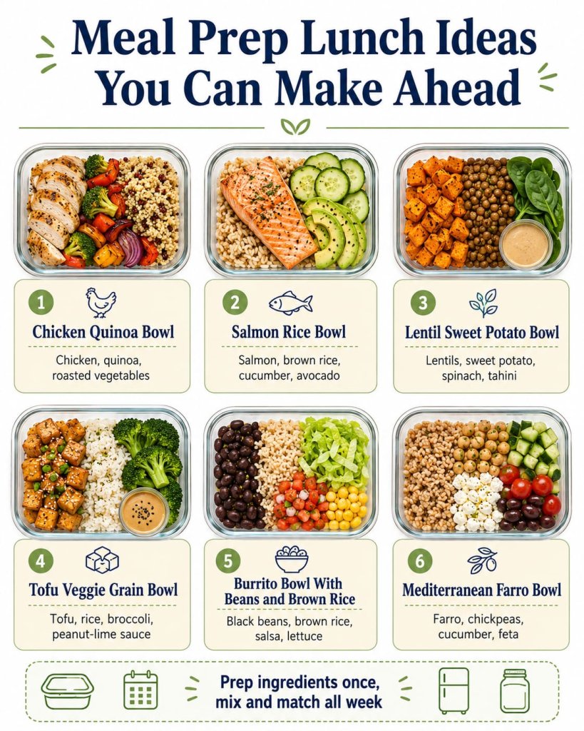 Meal Prep Lunch Ideas You Can Make Ahead