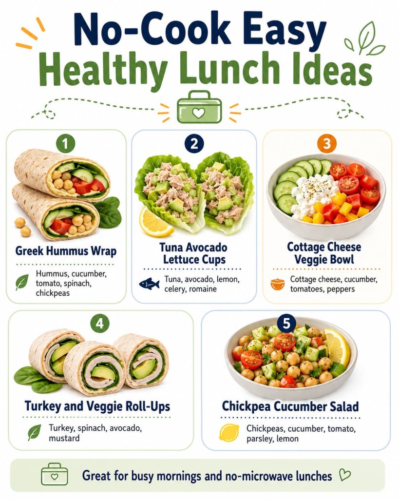 No-Cook Easy Healthy Lunch Ideas