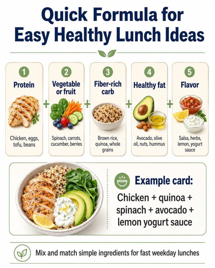 Quick Formula for Easy Healthy Lunch Ideas
