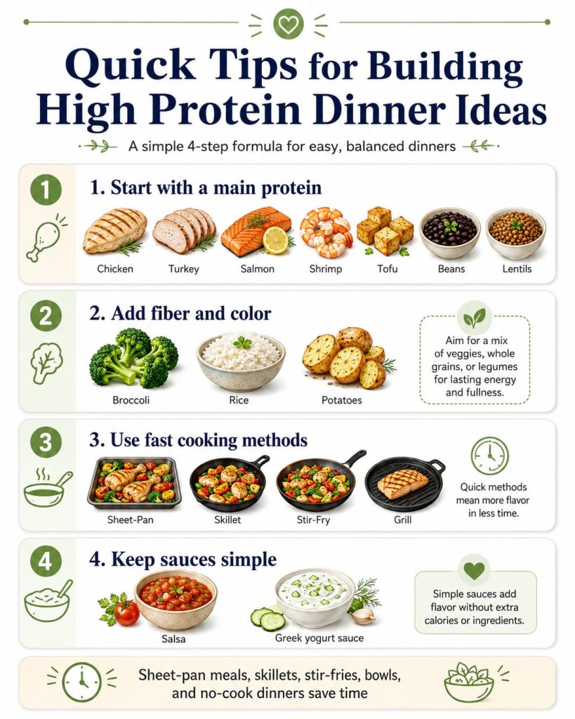 Quick Tips for Building High Protein Dinner Ideas