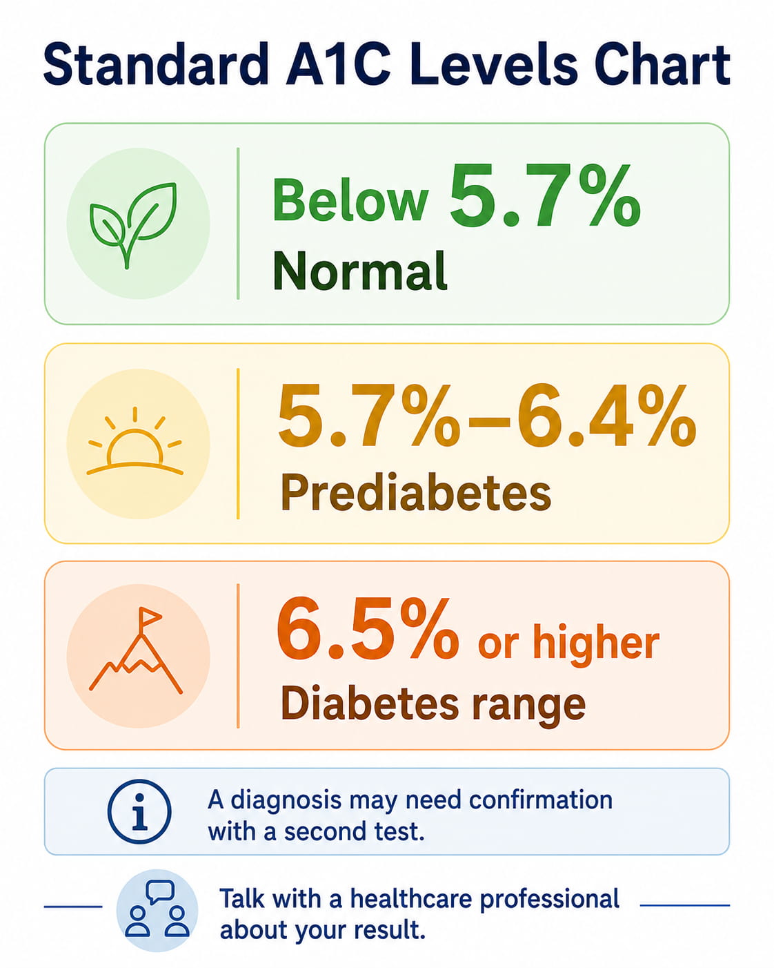Standard A1C Levels Chart