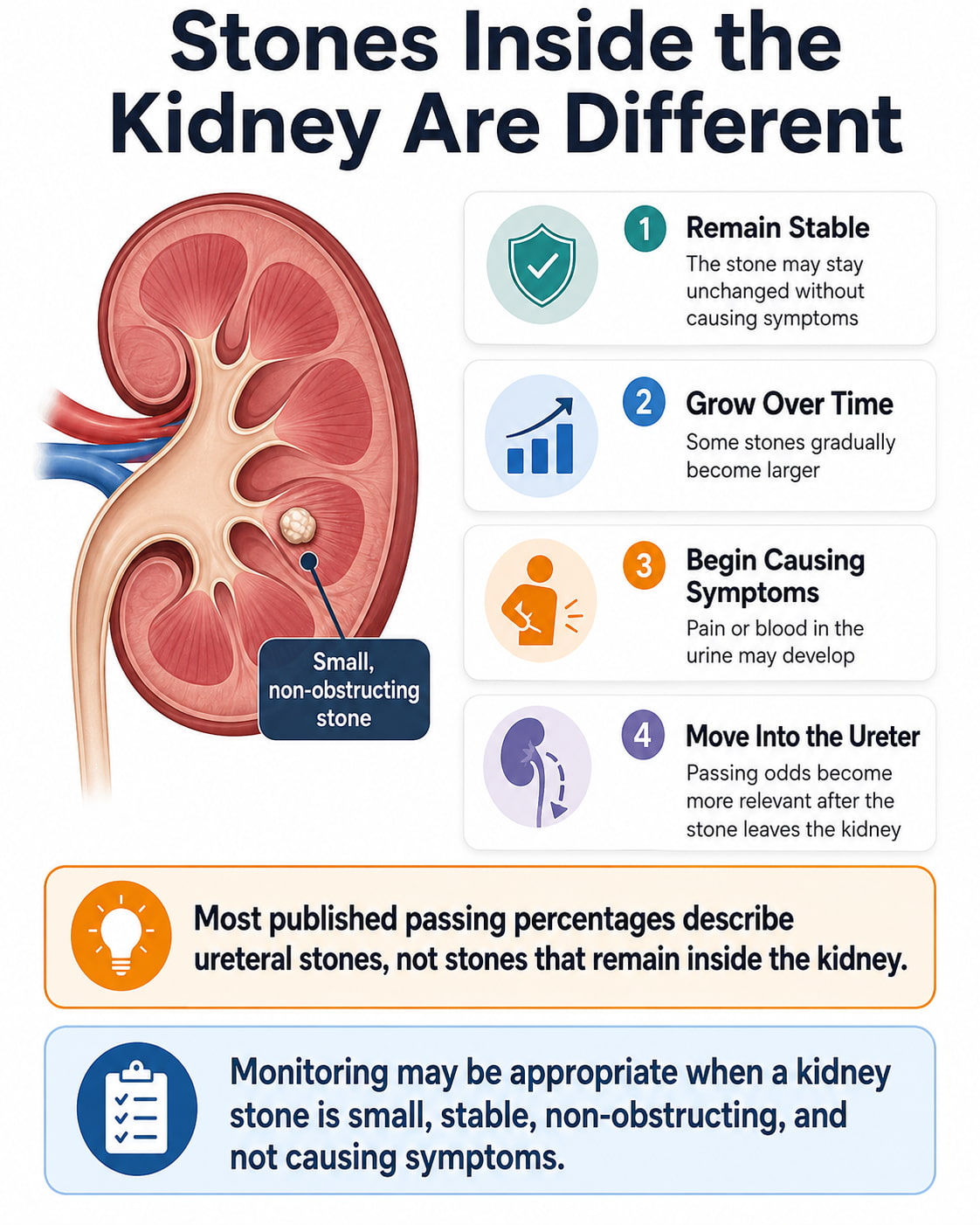 Stones Inside the Kidney Are Different