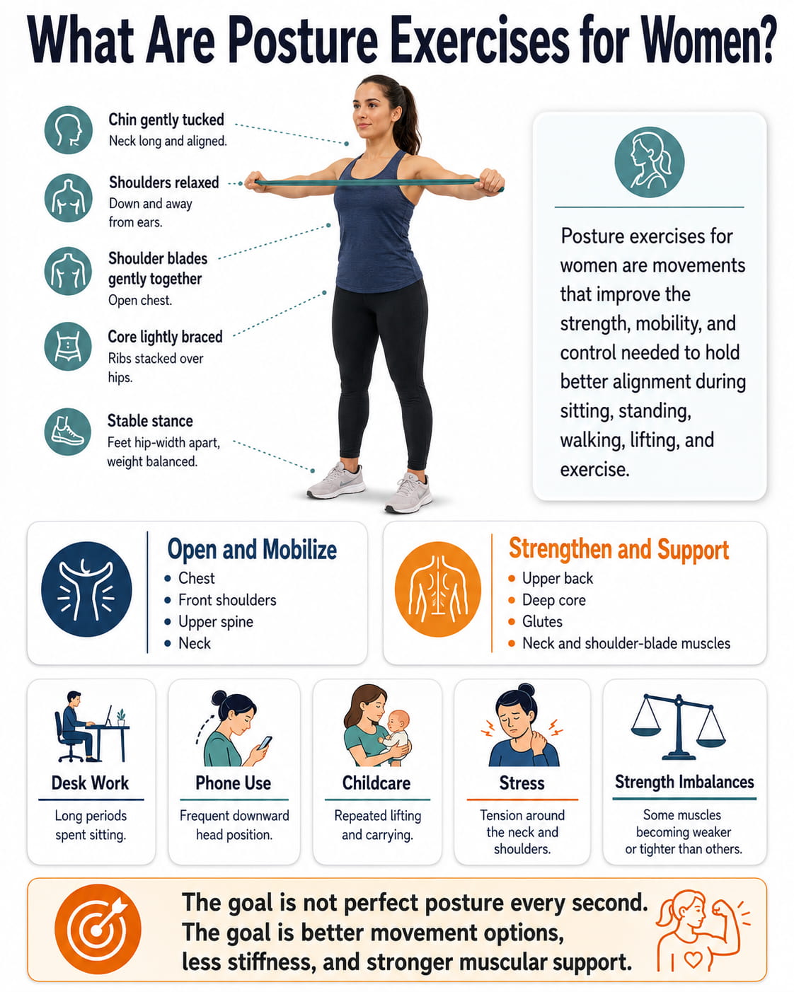 What Are Posture Exercises for Women?