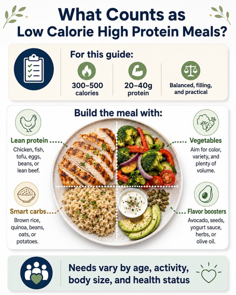 What Counts as Low Calorie High Protein Meals?