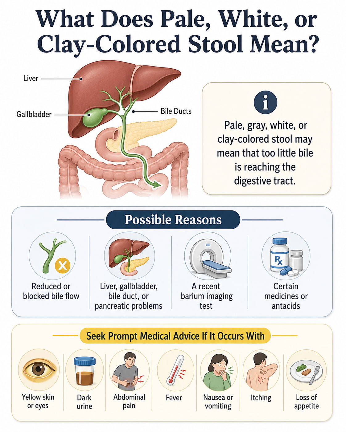 What Does Pale, White, or Clay-Colored Stool Mean?