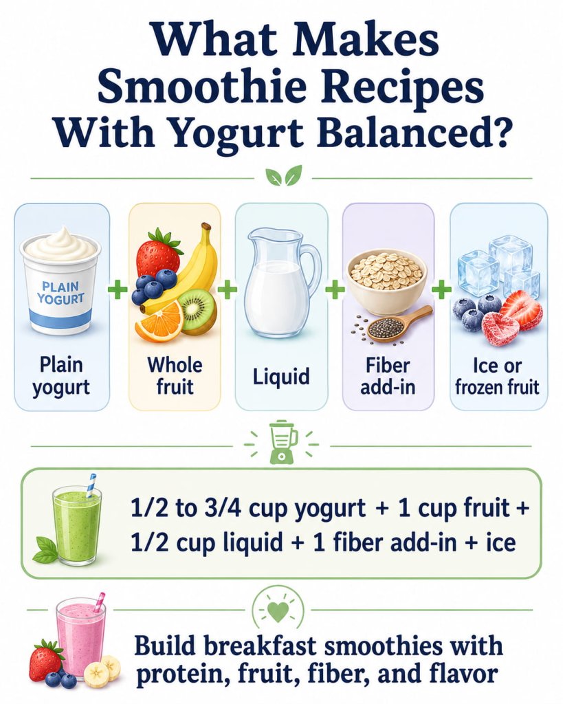 What Makes Smoothie Recipes With Yogurt Balanced?