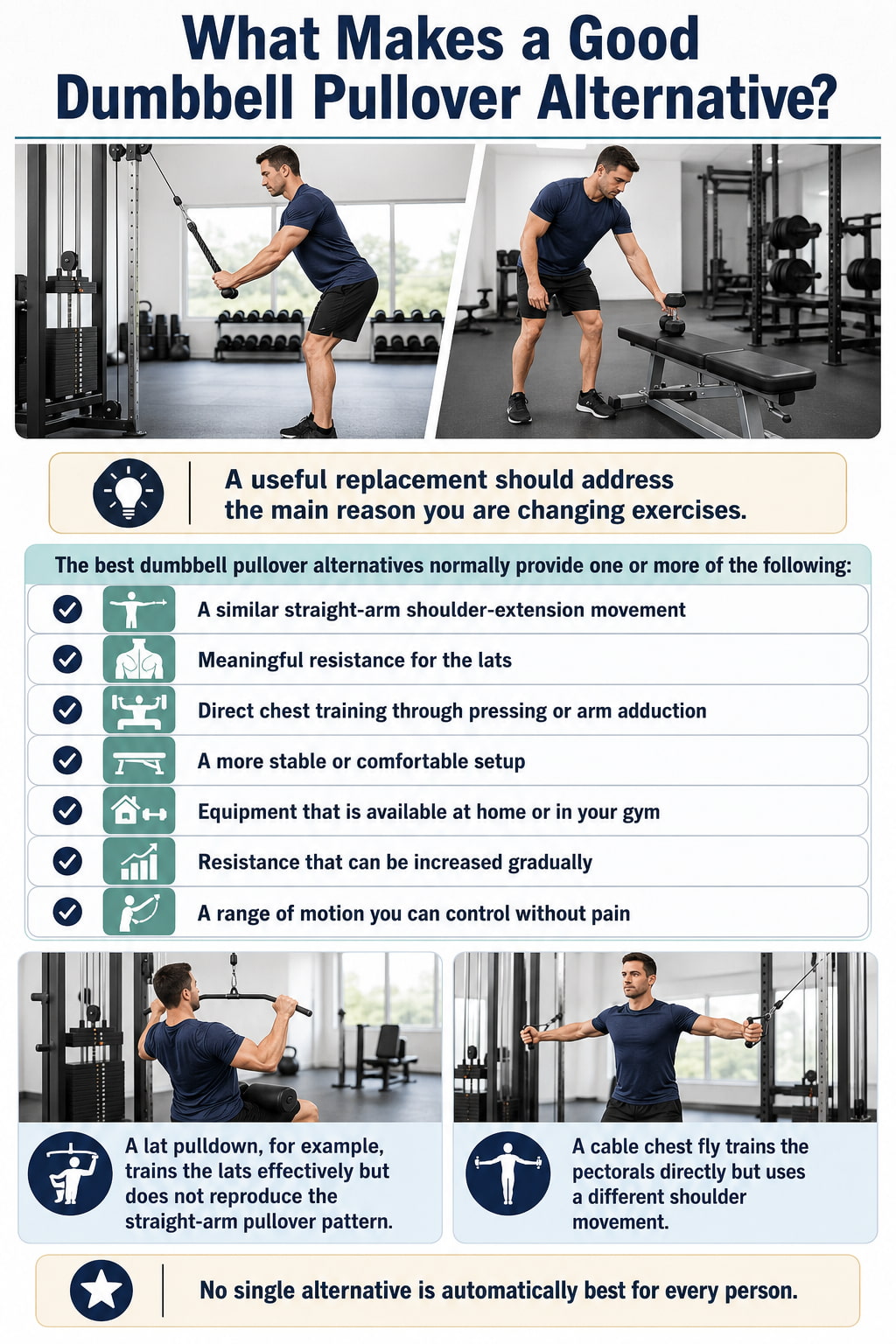 What Makes a Good Dumbbell Pullover Alternative?