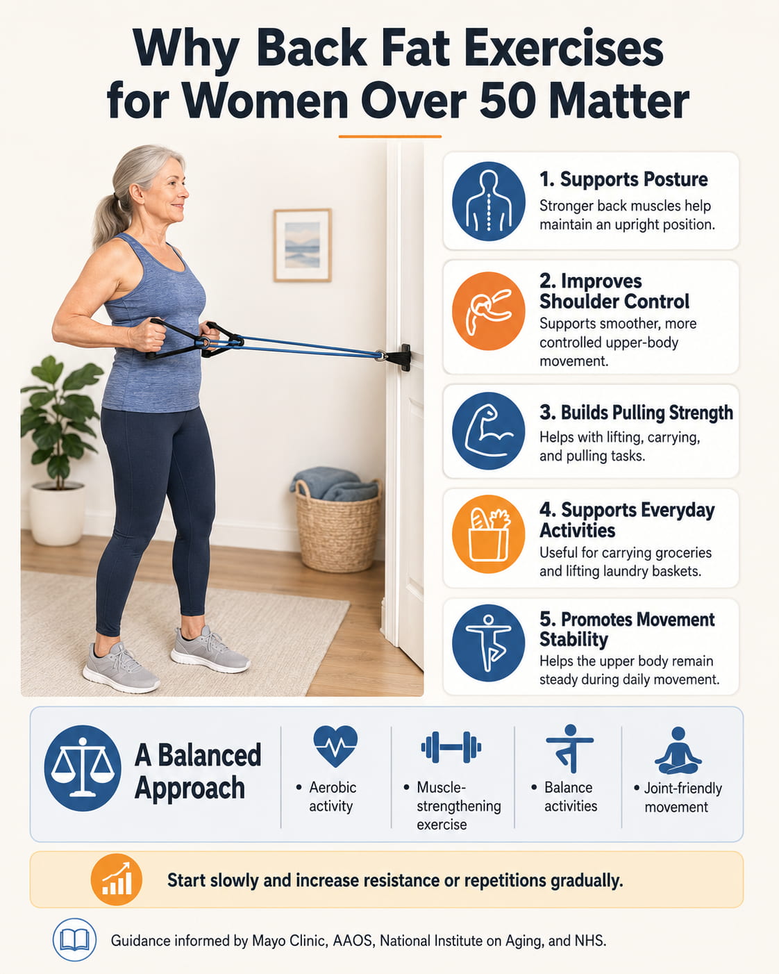 Why Back Fat Exercises for Women Over 50 Matter