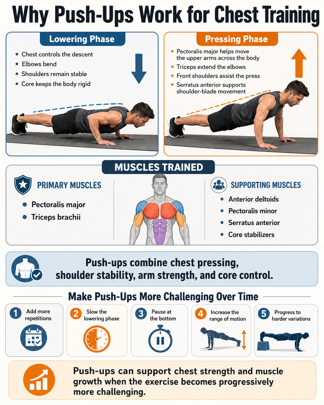 Why Push-Ups Work for Chest Training
