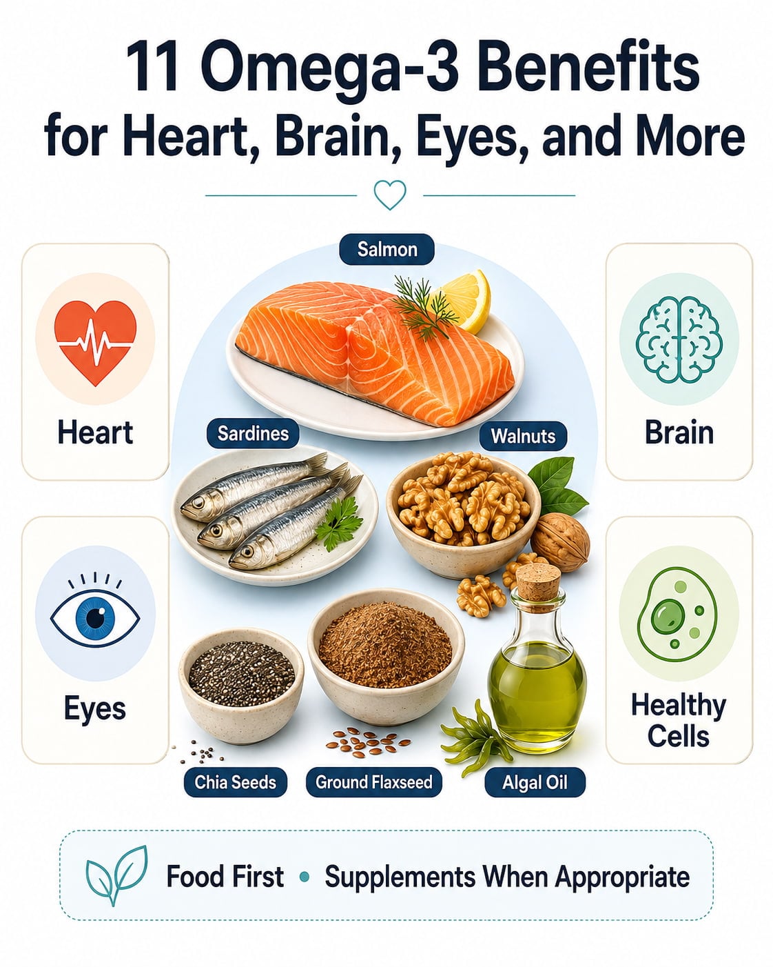 11 Omega-3 Benefits for Heart, Brain, Eyes, and More