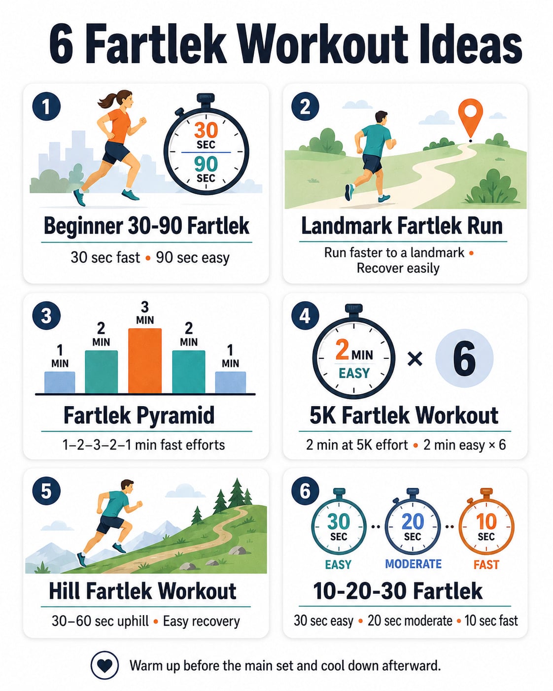 6 Fartlek Workout Ideas