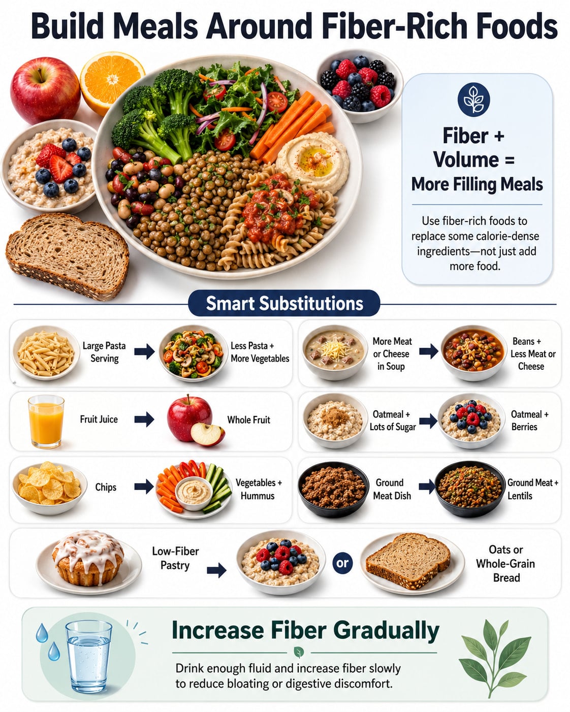 Build Meals Around Fiber-Rich Foods
