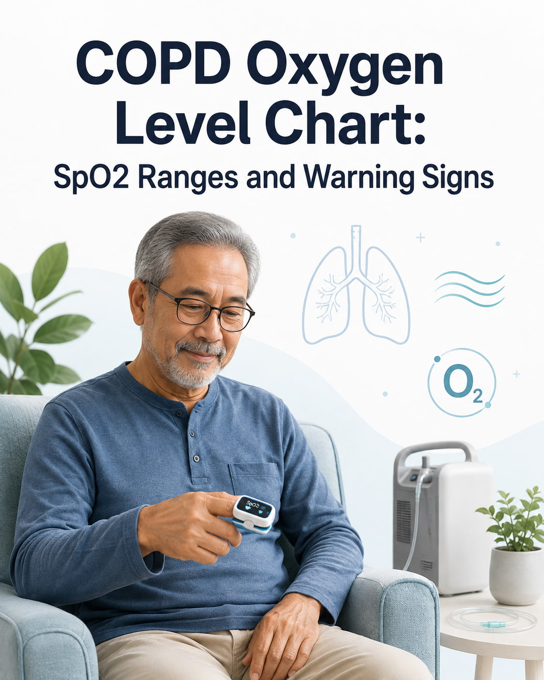 COPD Oxygen Level Chart: SpO2 Ranges and Warning Signs
