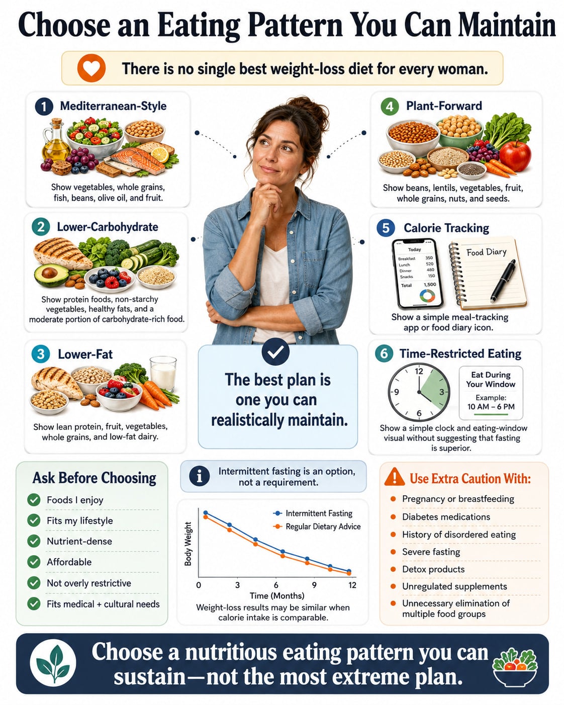 Choose an Eating Pattern You Can Maintain