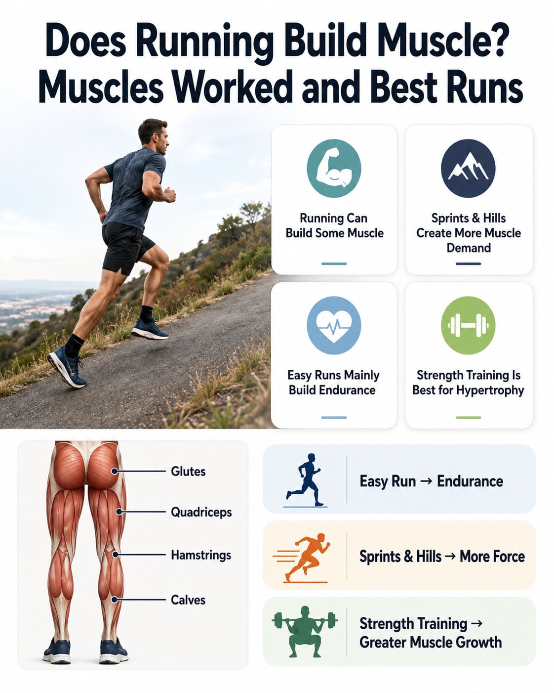 Does Running Build Muscle? Muscles Worked and Best Runs