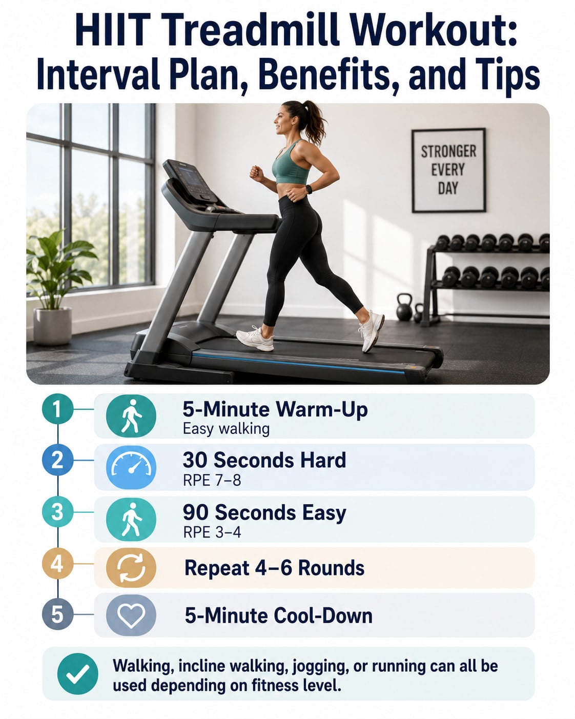 HIIT Treadmill Workout: Interval Plan, Benefits, and Tips