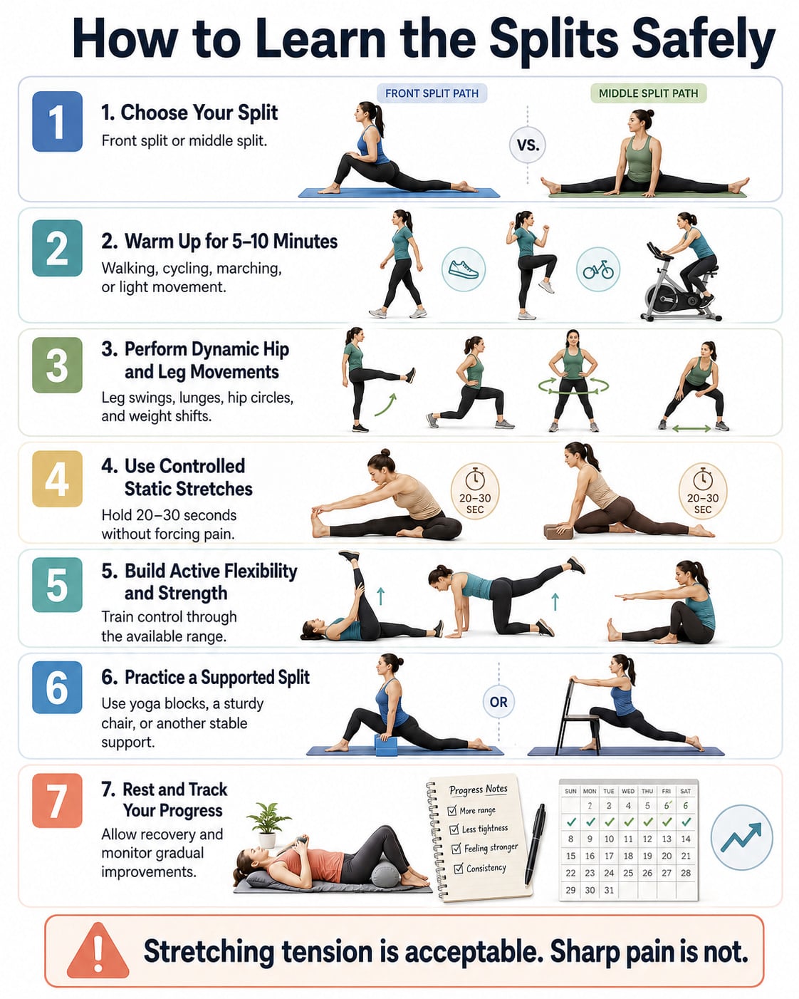 How to Learn the Splits Safely