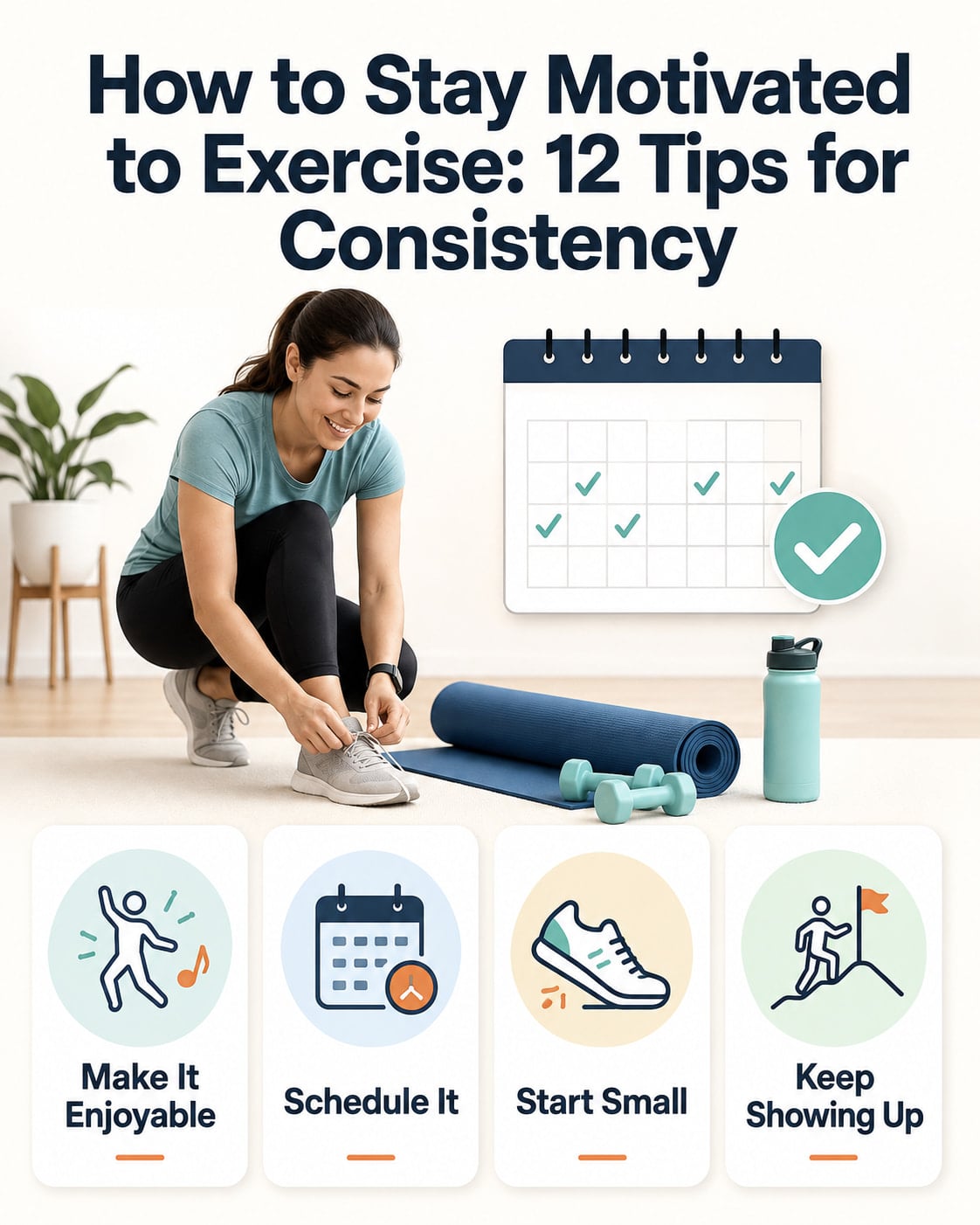 How to Stay Motivated to Exercise: 12 Tips for Consistency
