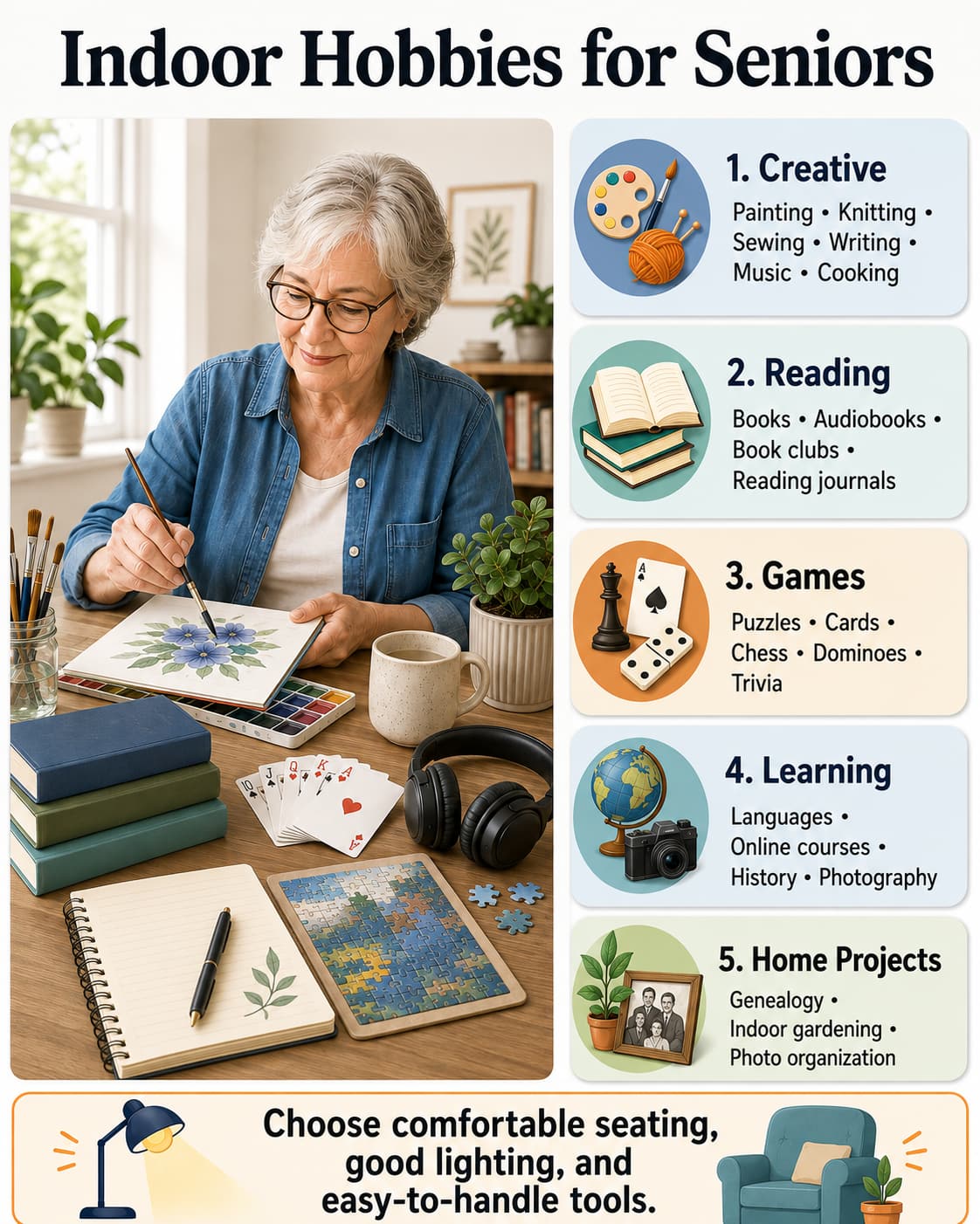 Indoor Hobbies for Seniors