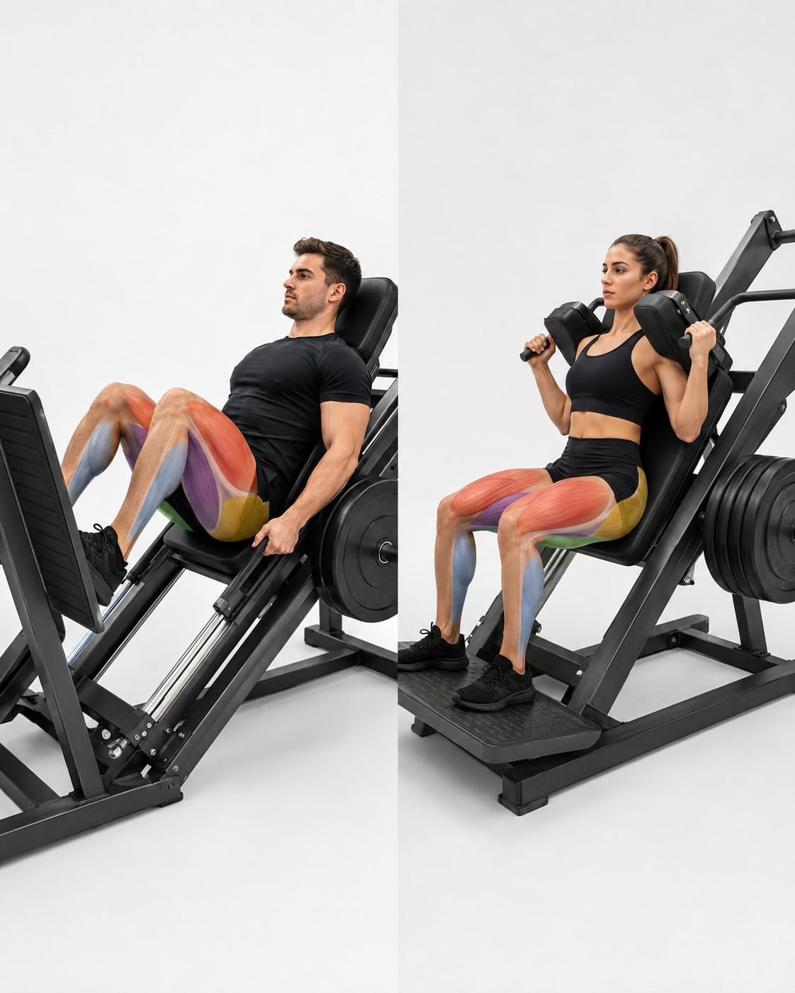 Leg Press vs Hack Squat Muscles Worked